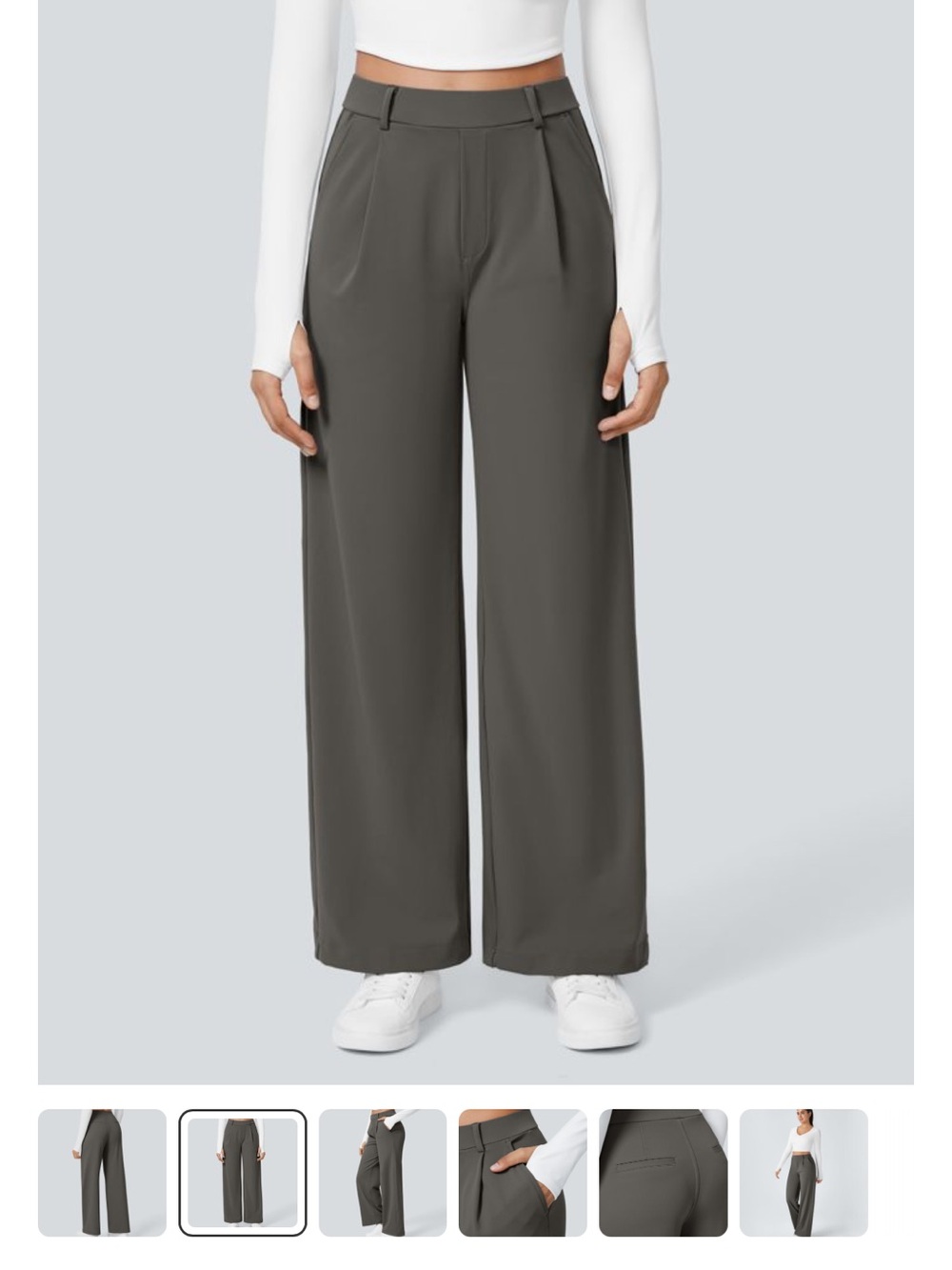 Halara Daystretch Straight Leg Pants - Dark Gray